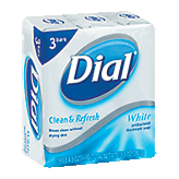 Dial White antibacterial deodorant soap Left Picture